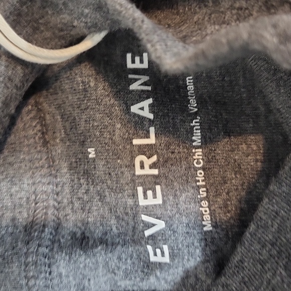 EVERLANE Dark Gray Mock Neck Cotton Jersey Long Sleeve Minimalist Dress - Picture 6 of 9